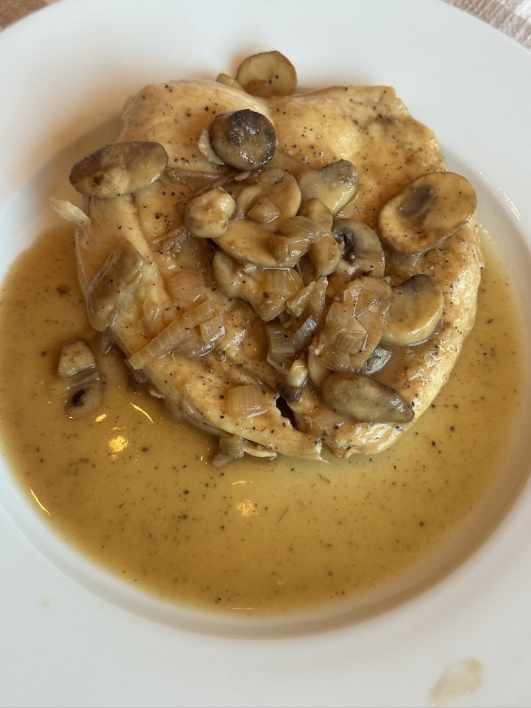 Chicken marsala close-up