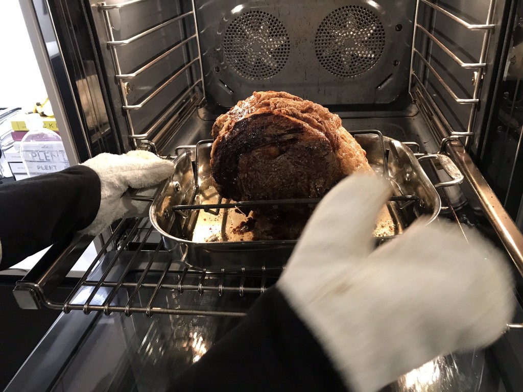 Prime rib from the oven
