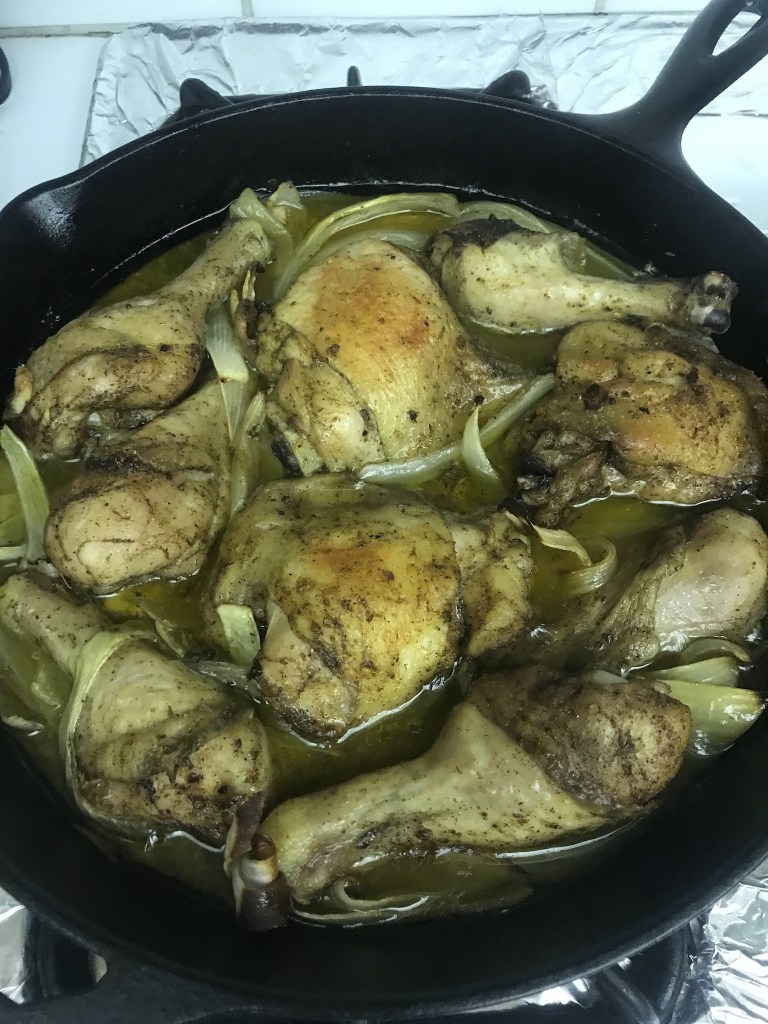 Chicken with onions