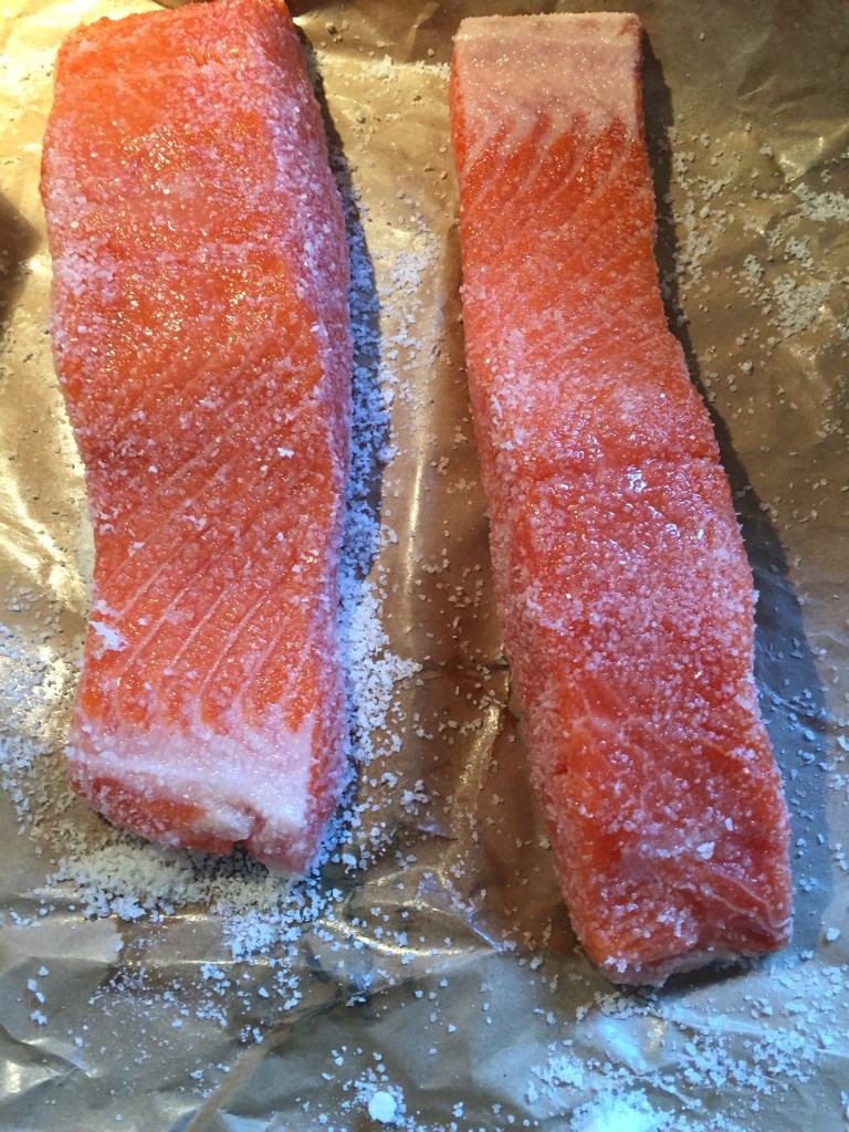 Salt-cured salmon