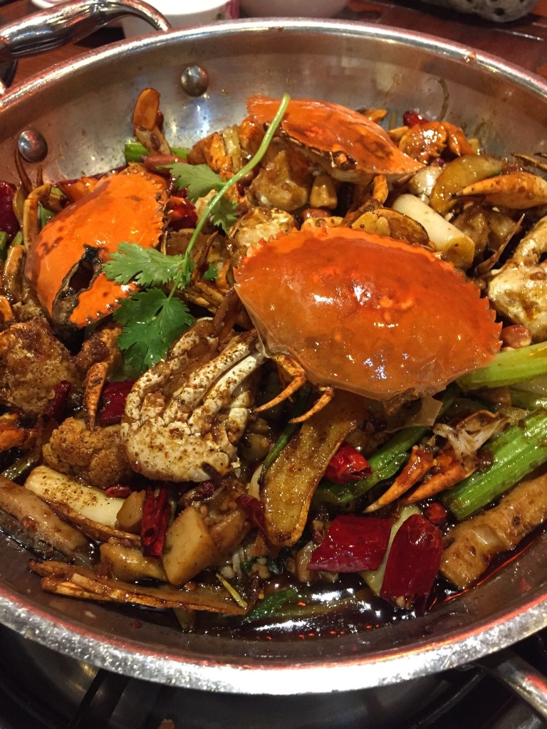 Spicy crab dry pot