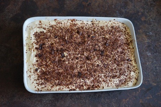 Finished tiramisu