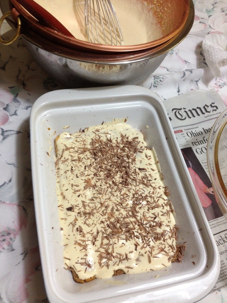 Tiramisu in progress