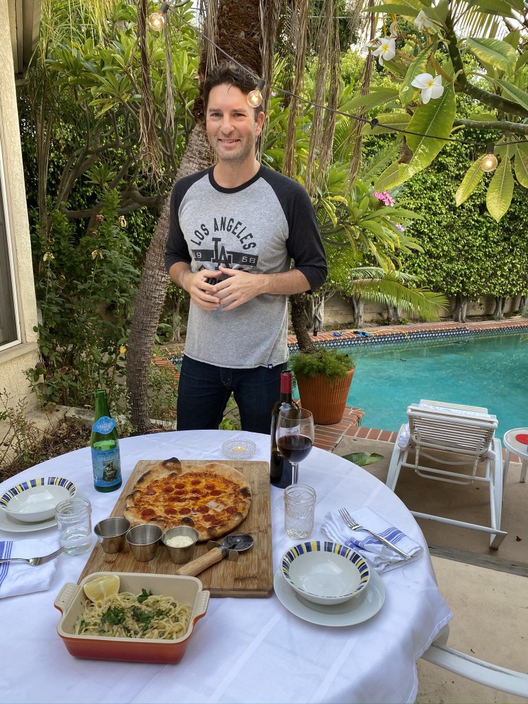 Backyard pizza night
