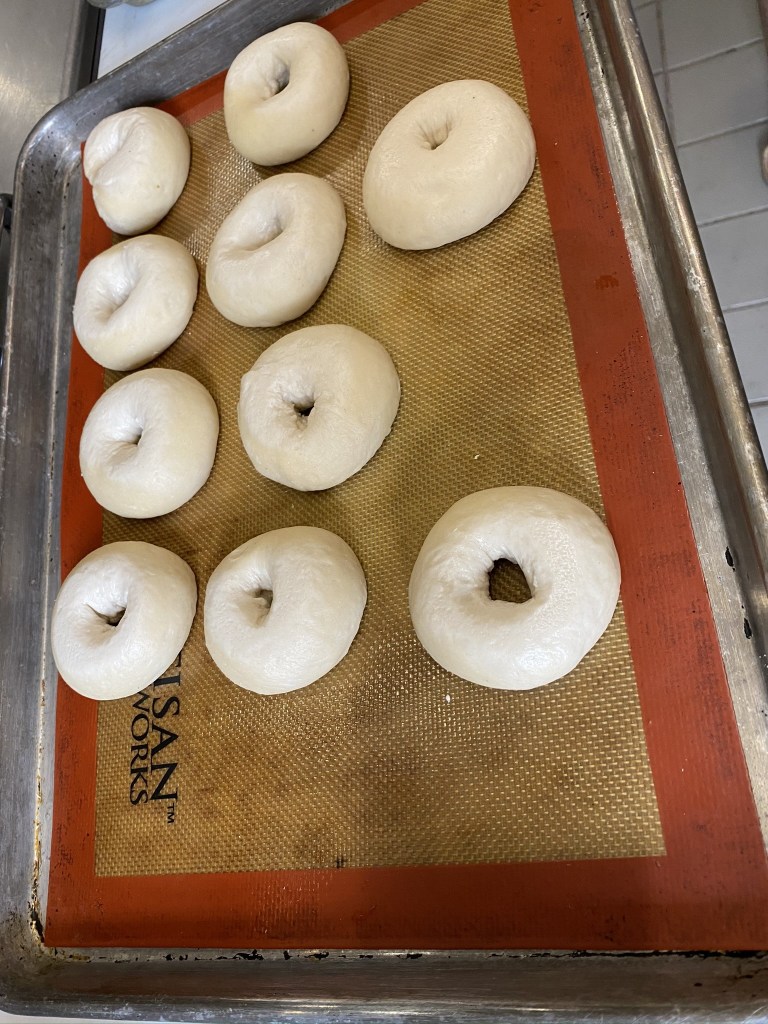 Shaped bagels