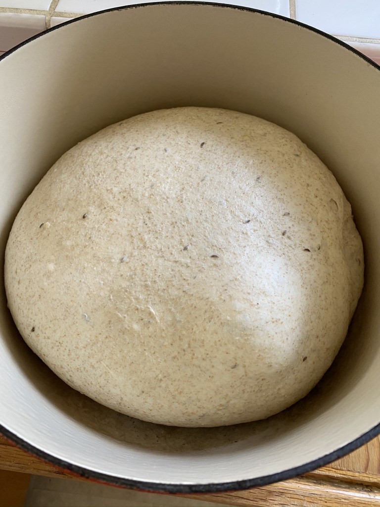 Rye dough proofing