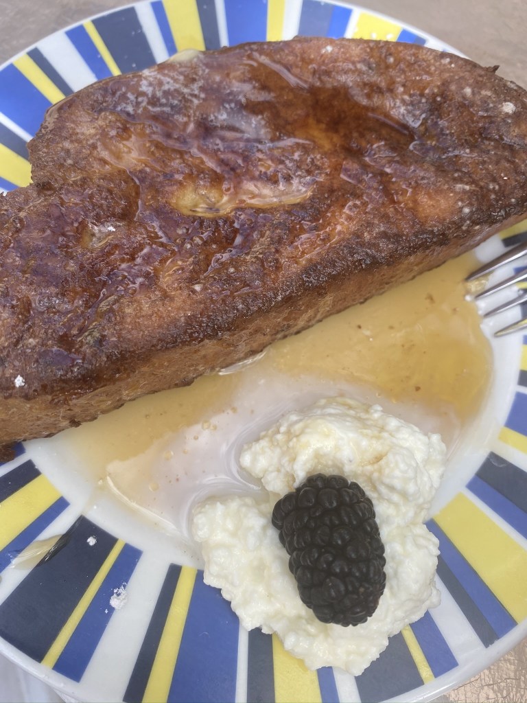 French toast with ricotta