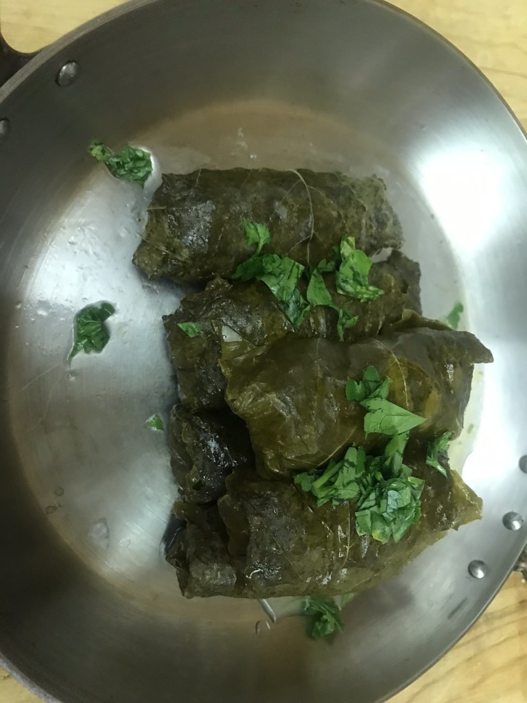 Stuffed grape leaves
