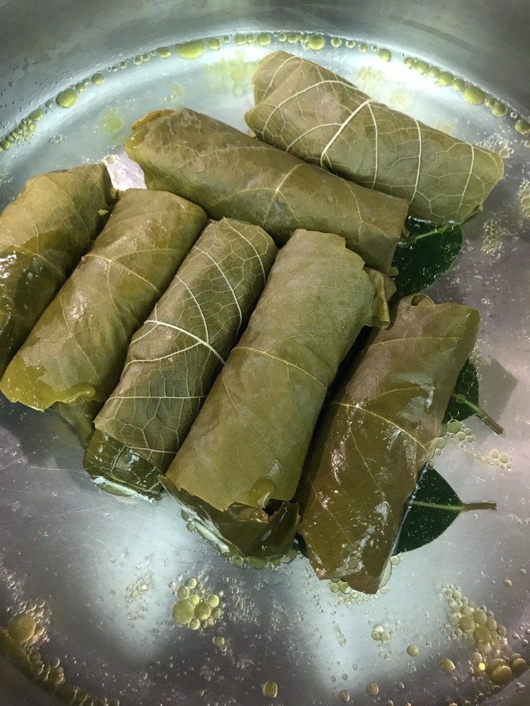 Rolled grape leaves