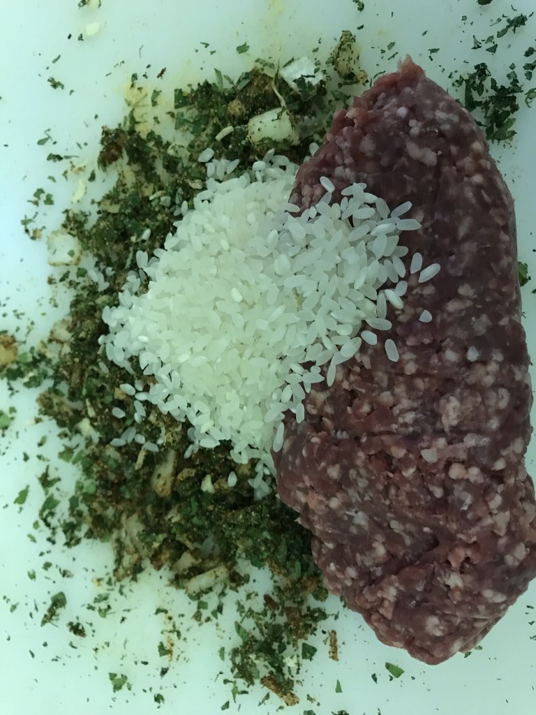 Grape leaf filling